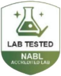 Lab tested at an NABL accredited lab