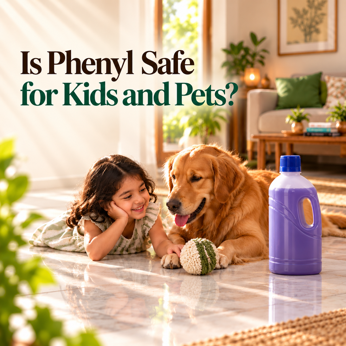 Is Phenyl Safe for Kids and Pets? Safer Floor Cleaning Alternatives