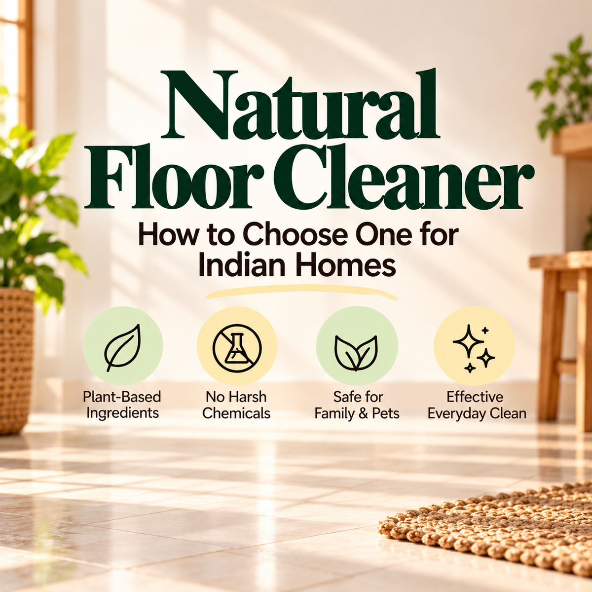 Natural Floor Cleaner: How to Choose One for Indian Homes