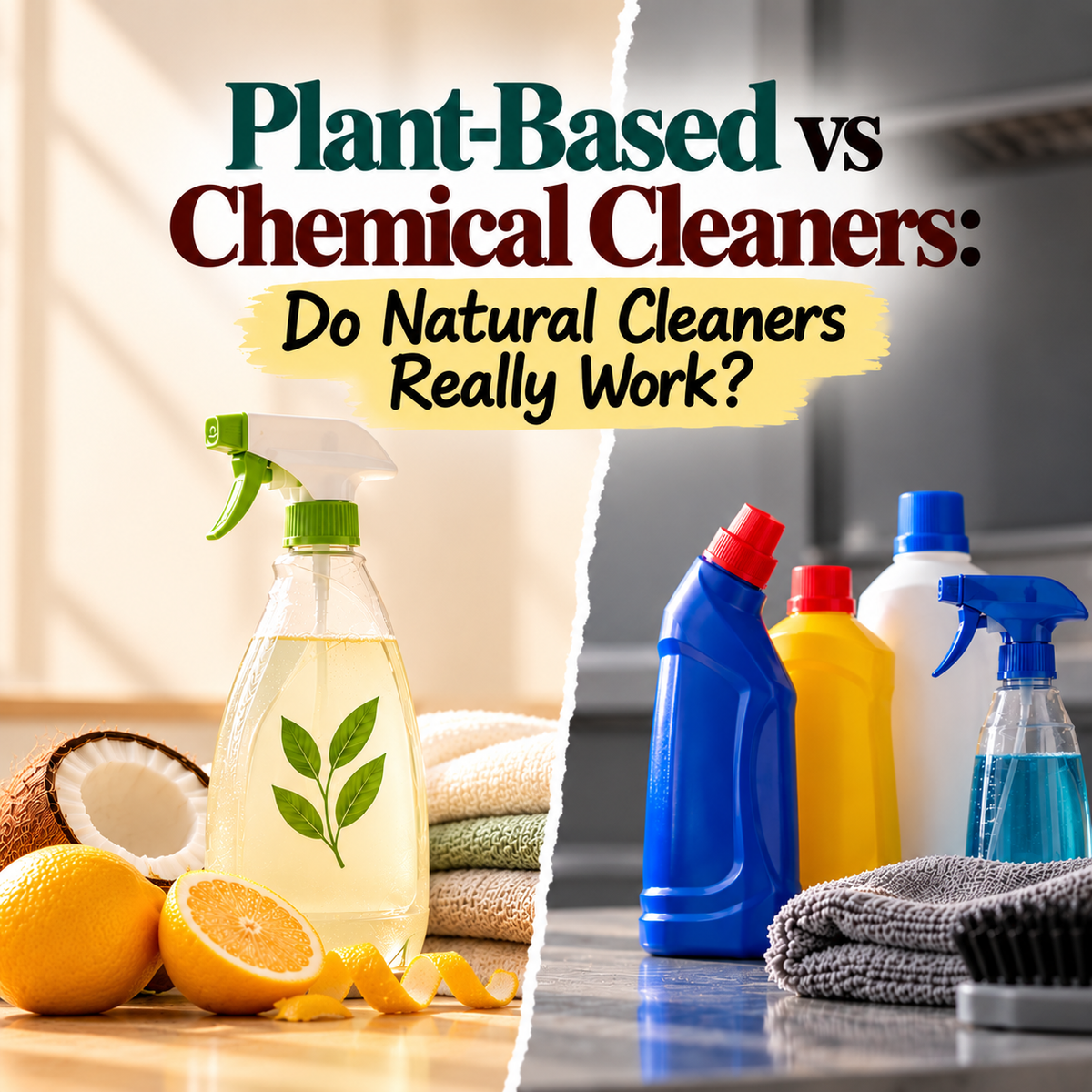 Plant-Based vs Chemical Cleaners: Do Natural Cleaners Really Work?