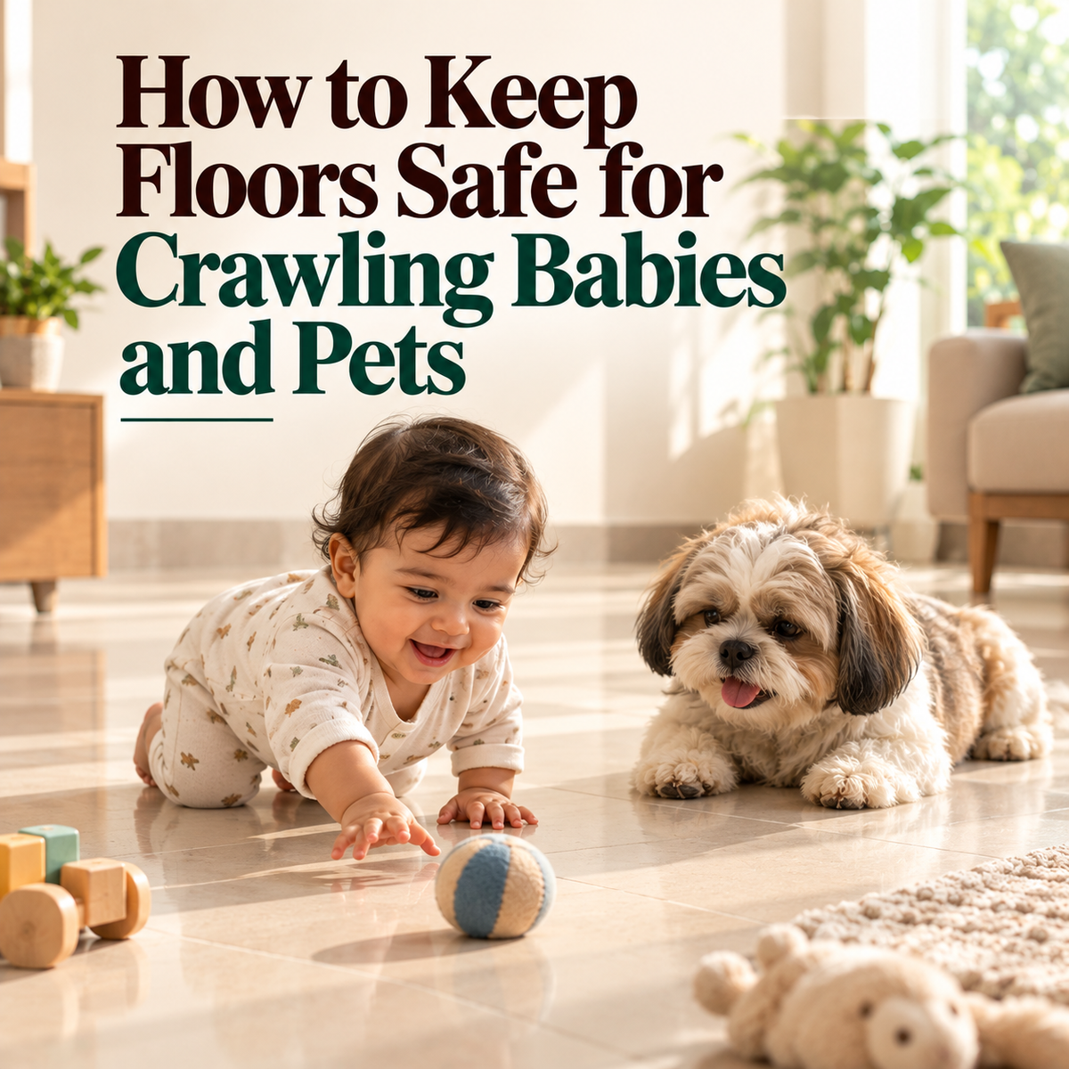 How to Keep Floors Safe for Crawling Babies and Pets