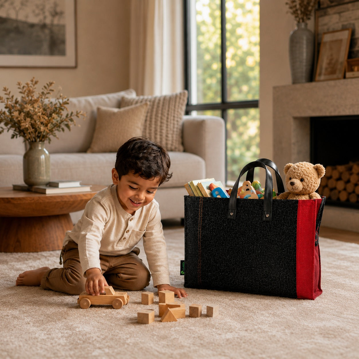 Signature Jute Tote - Lifestyle · premium · office to market