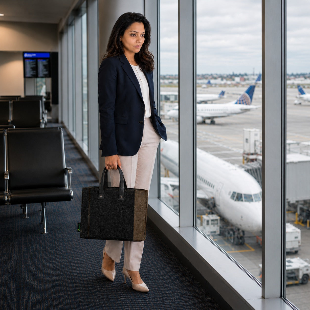 Signature Jute Tote - Lifestyle · premium · office to market
