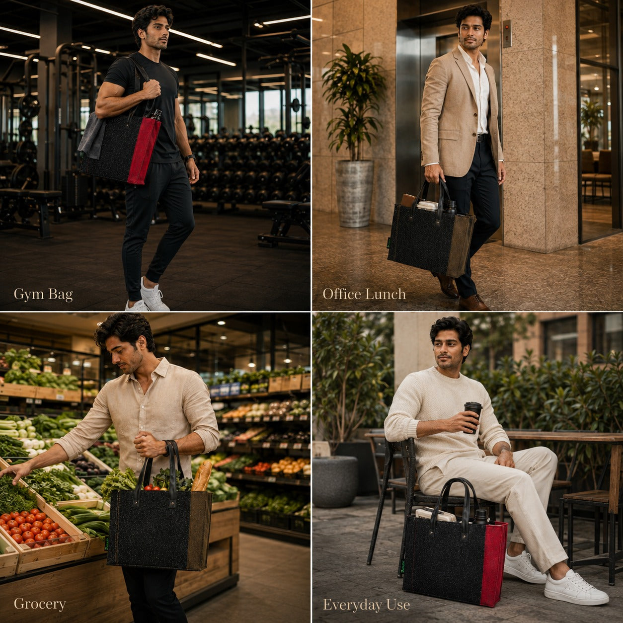 Signature Jute Tote - Lifestyle · premium · office to market