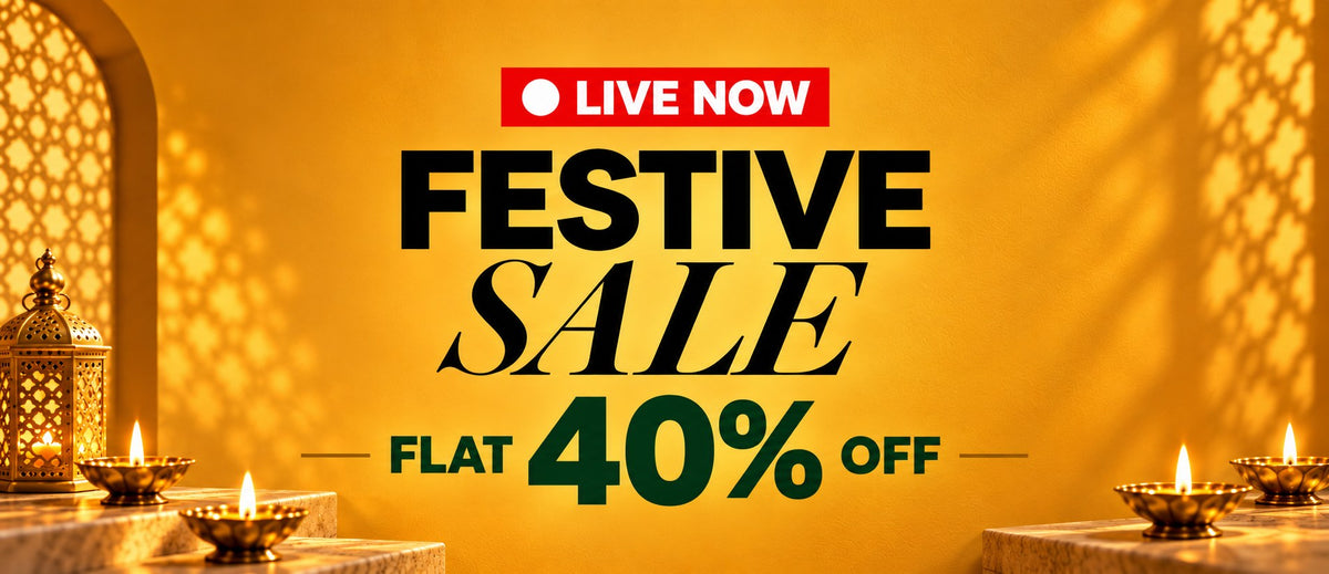 Festive Sale, flat 40% off, live now
