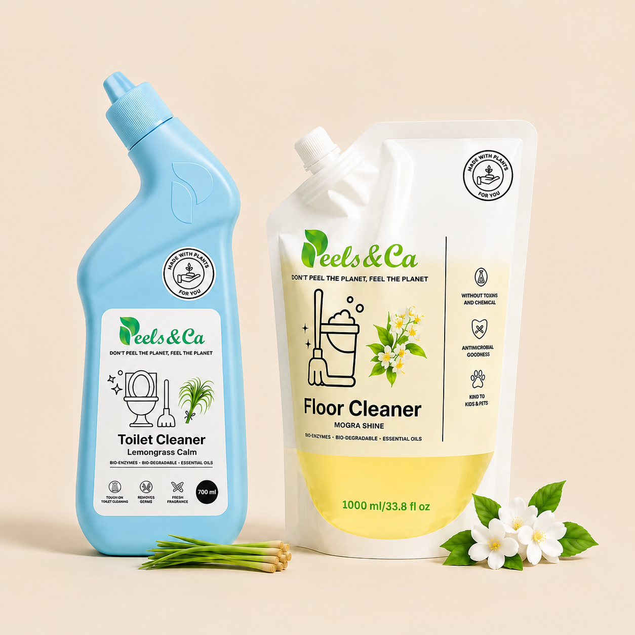 Toilet and Floor Cleaner Combo